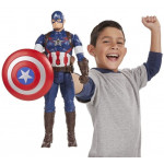 Postavička Kapitán Amerika so štítom a zvukovými efektami